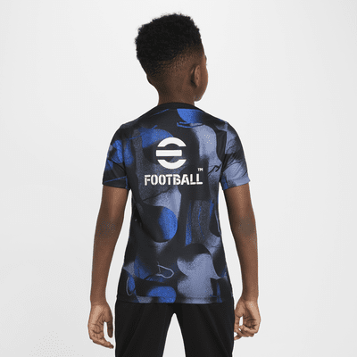 Inter Milan Academy Pro Older Kids' Nike Dri-FIT Football Short-Sleeve Pre-Match Top