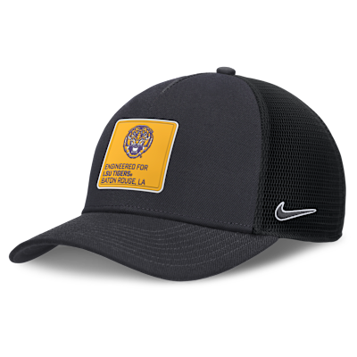 LSU On-Field Rise Engineered Men's Nike College Trucker Adjustable Hat