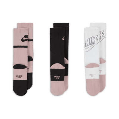 Nike Everyday Kids' Cushioned Crew Socks (3 Pairs)