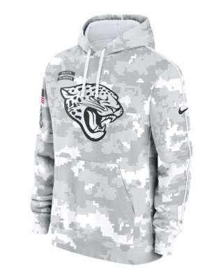 Мужское худи Jacksonville Jaguars Salute to Service Primary Edge Club Nike NFL Pullover Hoodie