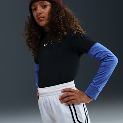 Shorts de básquetbol Dri-FIT de 13 cm para niños talla grande Nike Crossover