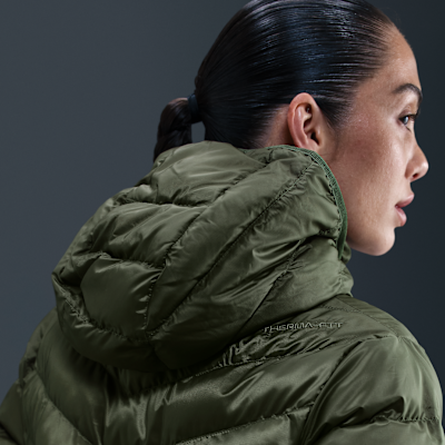 Parka con gorro Therma-FIT para mujer Nike Sportswear Windpuffer