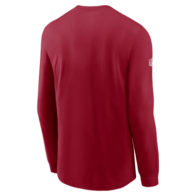 San Francisco 49ers Nike Reflective Long Sleeve T Shirt - Mens