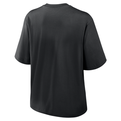 Playera Nike de la NFL para mujer Cincinnati Bengals Essential Script Boxy