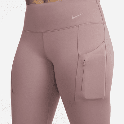 Leggings a 7/8 a vita media con tasche e sostegno elevato Nike Go – Donna