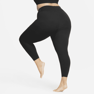 Nike Zenvy 7/8-Leggings mit sanftem Halt und hohem Bund für Damen (große Größe)