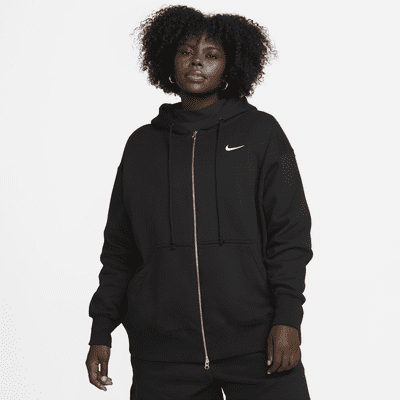 Sudadera con gorro con cierre completo oversized para mujer Nike Sportswear Phoenix Fleece (talla grande)