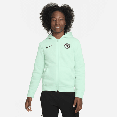Hoodie com fecho completo Nike Club Fleece Chelsea FC Júnior (Rapaz). Nike  PT