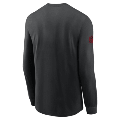 San Francisco 49ers Sideline Team Issue Men's Nike Dri-FIT NFL Long-Sleeve T-Shirt