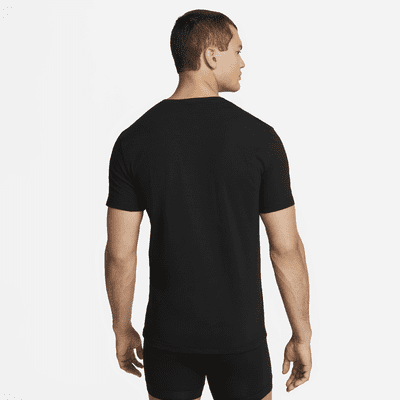Nike Everyday Cotton Stretch Men's Slim Fit V-Neck Undershirt (2-Pack)