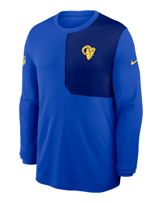 Мужские  Los Angeles Rams Sideline Coach Nike Dri-FIT NFL Long-Sleeve Top