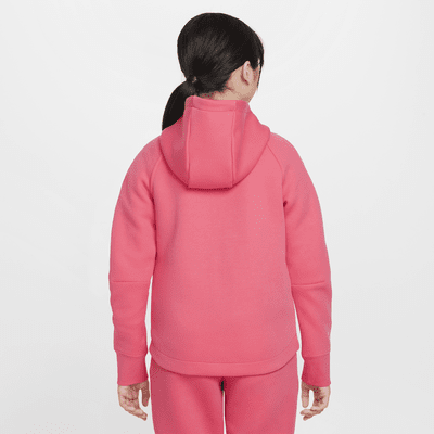 Nike Sportswear Tech Fleece Big Kids' (Girls') Full-Zip Hoodie