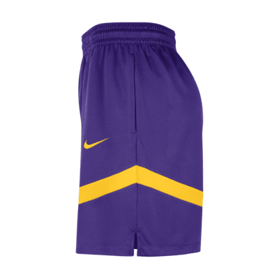 NBA-shorts Los Angeles Lakers Icon Practice Nike Dri-FIT 20 cm för män