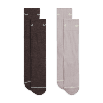 Nike Everyday Wool Cushioned Crew Socks (2 Pairs)