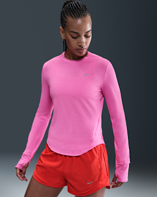 Женские  Nike Swift Dri-FIT UV Long-Sleeve Crew-Neck Top для бега