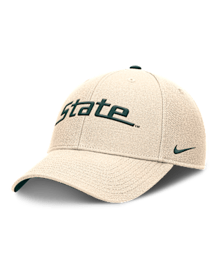 Мужские  Michigan State Spartans Primetime Rise Nike College Adjustable Hat