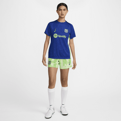 Playera de fútbol Nike Dri-FIT para antes del partido para mujer FC Barcelona Academy Pro Third