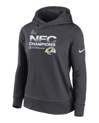 Nike Therma Super Bowl LVI Champions Trophy Collection (NFL Los Angeles Rams)  Men's Pullover Hoodie.