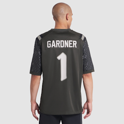 Jersey Nike de la NFL Game para hombre Sauce Gardner New York Jets Rivalries Collection