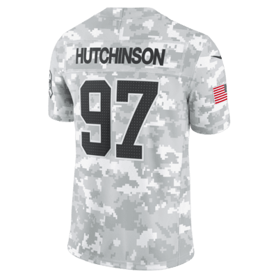 Aidan Hutchinson Detroit Lions Salute to Service Men's Nike Dri-FIT NFL Limited Jersey