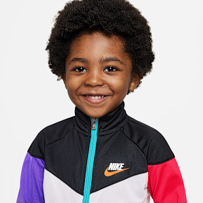 Kids NBA Style Hooded Tracksuit – Red Sportswear Set