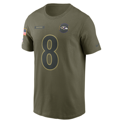 Lamar Jackson Baltimore Ravens Salute To Service Men’s Nike NFL T-Shirt
