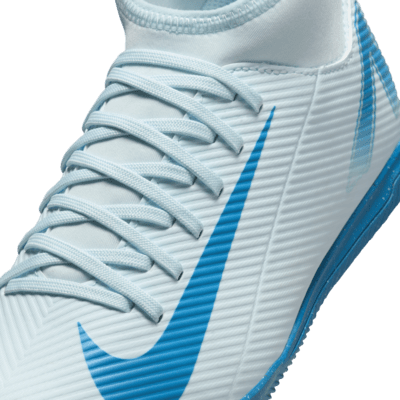 Tacos de fútbol IC de corte high para niños de preescolar y grandes Nike Jr. Mercurial Superfly 10 Club