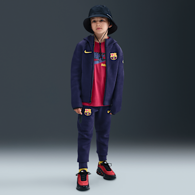 F.C. Barcelona Tech Older Kids' (Boys') Nike Football Fleece Full-Zip Hoodie