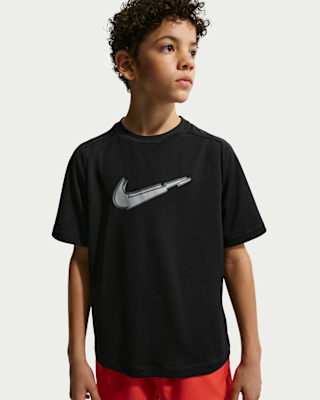 Детские шорты Nike Multi Big Kids' (Boys') Dri-FIT Short-Sleeve Training Top для тренировок