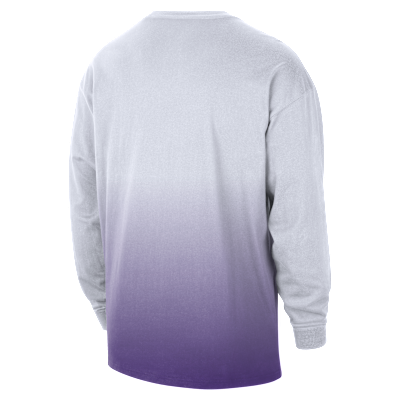 Langærmet Los Angeles Lakers Courtside City Edition Nike NBA Max90-T-shirt til mænd