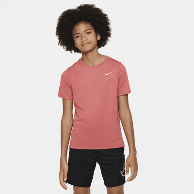 Pink nike sales training top