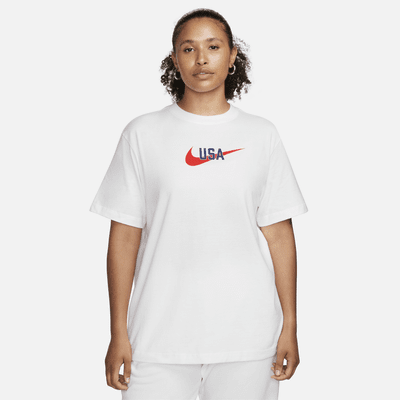 Women's Nike White New York Yankees Hipster Swoosh Cinched Tri-Blend Performance Fashion T-Shirt Size: Medium