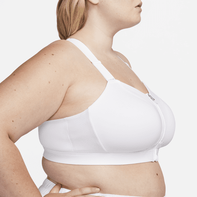 Brassière de sport rembourrée à maintien supérieur avec zip avant Nike Alpha pour femme