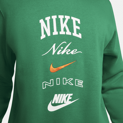 Nike Club Fleece Men's Long-Sleeve Crew-Neck Sweatshirt