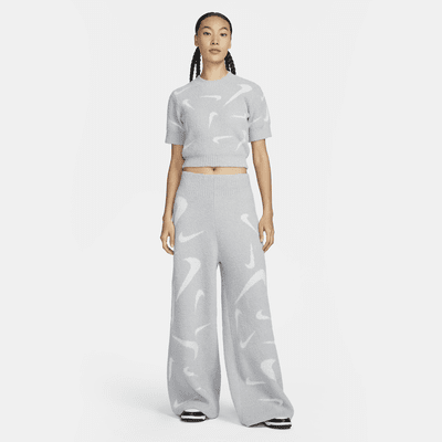 Nike Sportswear Phoenix Cozy Bouclé Women's High-Waisted Wide-Leg Knit Pants