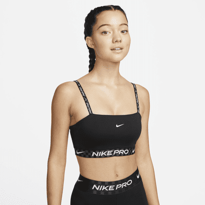 Nike Pro Indy Sujetador deportivo tipo de sujeción ligera con acolchado - Mujer. Nike ES