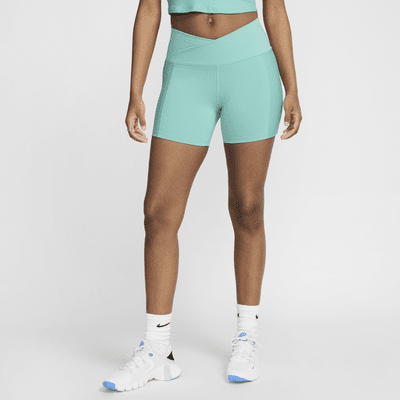 Shorts de ciclismo de tiro alto de 18 cm para mujer Nike One Wrap