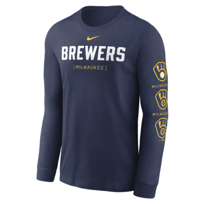 Milwaukee Brewers Repeater Men's Nike MLB Long-Sleeve T-Shirt