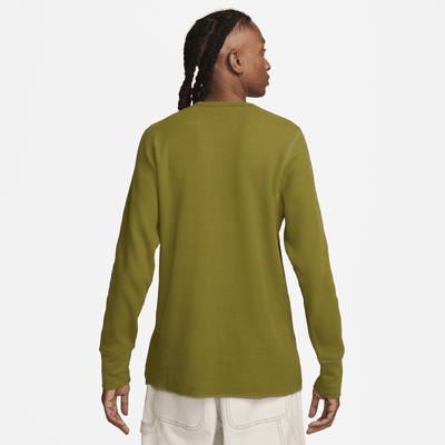 Haut à manches longues en tissu gaufré épais Nike Life pour homme