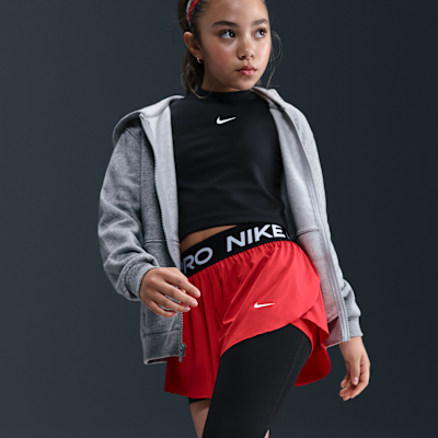 Leggings de una sola pierna de tiro medio para niña talla grande Nike Pro