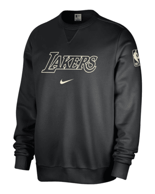 Мужской свитшот Los Angeles Lakers Standard Issue Nike Dri-FIT NBA Crew-Neck