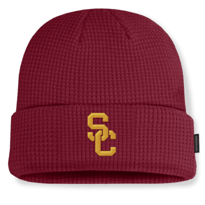 Gorro con dobladillo universitario Nike para hombre USC Trojans Sideline Terra