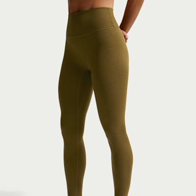 Nike Zenvy-leggings i 7/8-længde med høj talje og uden søm foran til kvinder