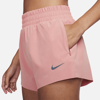 nike cream high waist running shorts