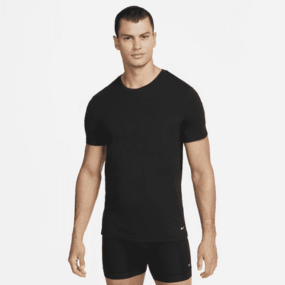 Nike Dri-FIT Essential Cotton Stretch Men's Slim Fit Crew Neck Undershirt  (2-Pack). Nike.com