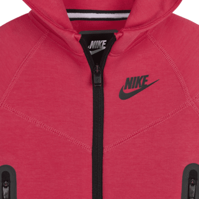 Conjunto de sudadera con gorro de dos piezas para bebé Nike Sportswear Tech Fleece Full-Zip Set