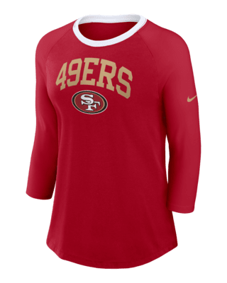 Женская футболка San Francisco 49ers Nike NFL 3/4-Sleeve