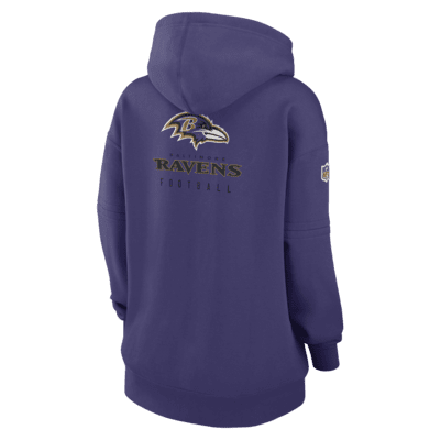 Baltimore Ravens Sideline Club Men's Nike NFL Pullover Hoodie.