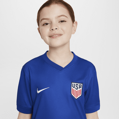 Jersey de fútbol Nike Dri-FIT Replica del USMNT visitante 2024 Stadium para niños talla grande