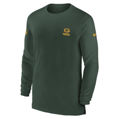 Green Bay Packers Nike Dri Fit Sideline Hoodie - Fir - Mens